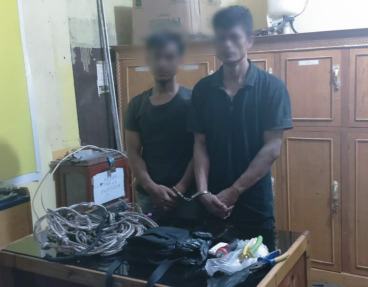 Dua Pelaku Pencurian Sarang Walet Dibekuk Reskrim Polsek Bangkinang Barat
