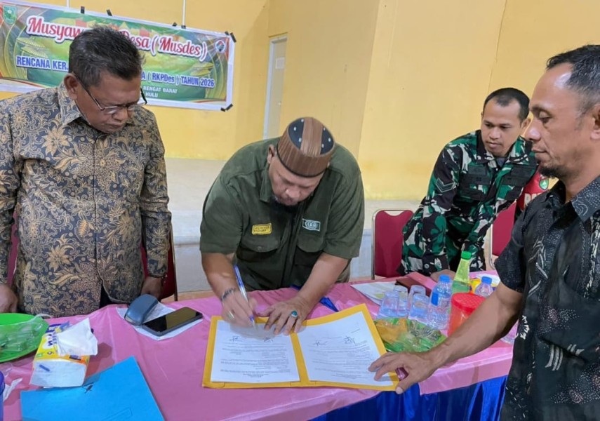 Musyawarah Desa Kota Lama Bahas dan Sahkan RKPDes Tahun 2026