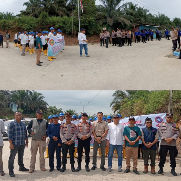 Warga & PUK NIBA Karya Bersama Gelar Aksi Damai Di Depan Kantor PT RSM