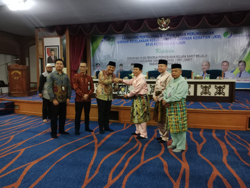 BPJS Launching Penyaluran Bantuan Iuran Jaminan Kecelakaan Kerja Kepada 16.585 Melalui DBH