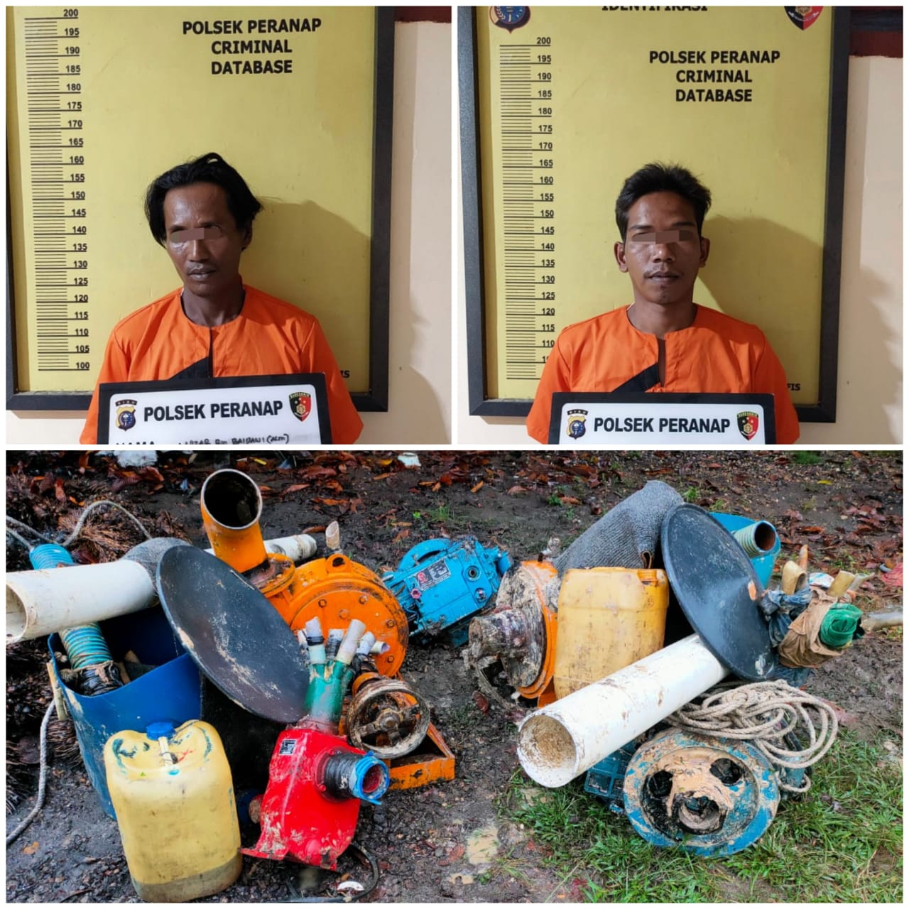 Dua Pelaku PETI Diamankan Polsek Peranap, Ini Kronologisnya