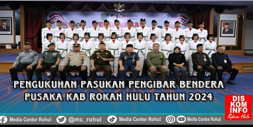 27 Anggota Paskibraka Resmi Di Kukuhkan Bupati Rokan Hulu