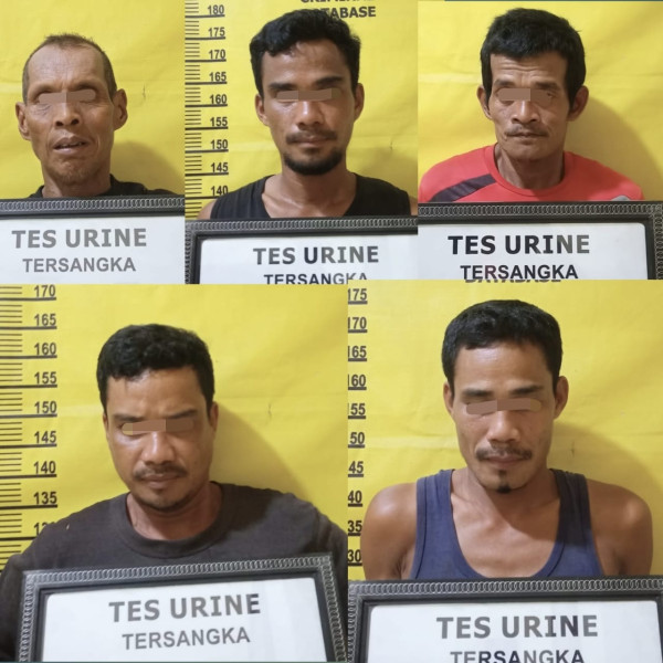 Lima Pelaku Pencurian Sawit di Talang Jerinjing Terbukti Positif Narkoba