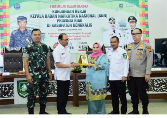 Bupati Bengkalis Terima Kunjungan Kerja Kepala BNNP Riau