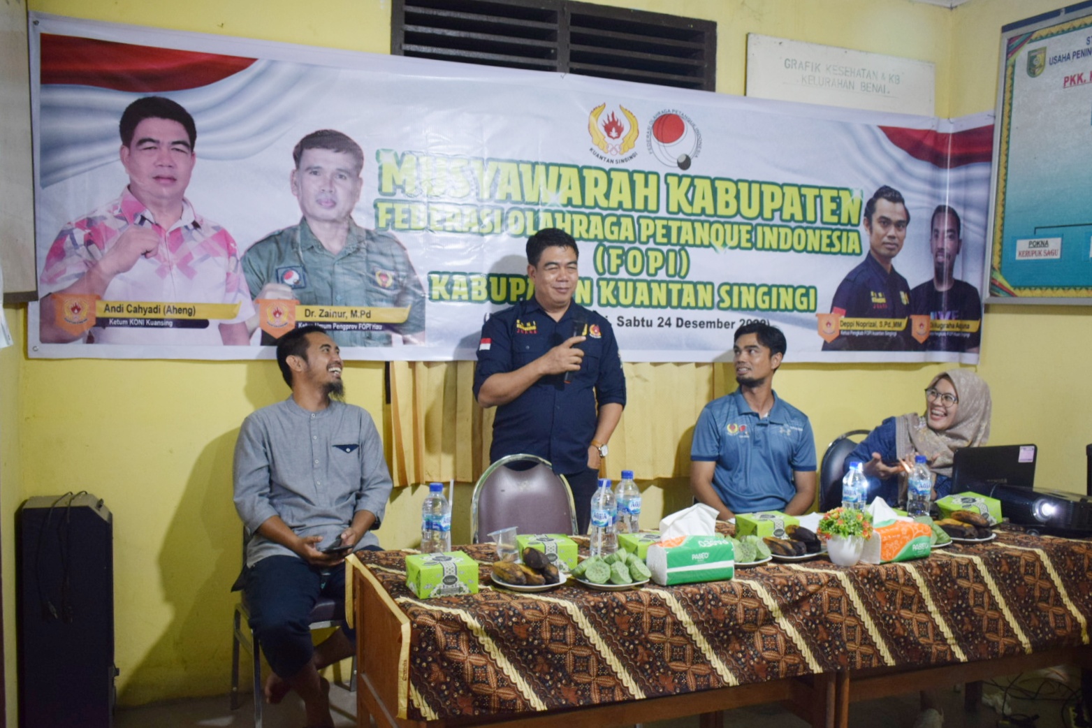 Musorkab FOPI (Federasi Olahraga Petanque Indonesia ) Kabupaten Kuantan Singingi Dibuka Ketua KONI A