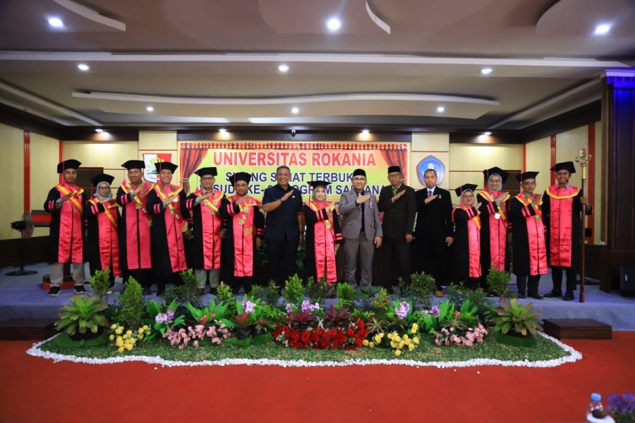 Universitas Rokania Gelar Wisuda Sarjana ke-2, Tunjukkan Perkembangan Pesat Dunia Pendidikan di Rohul