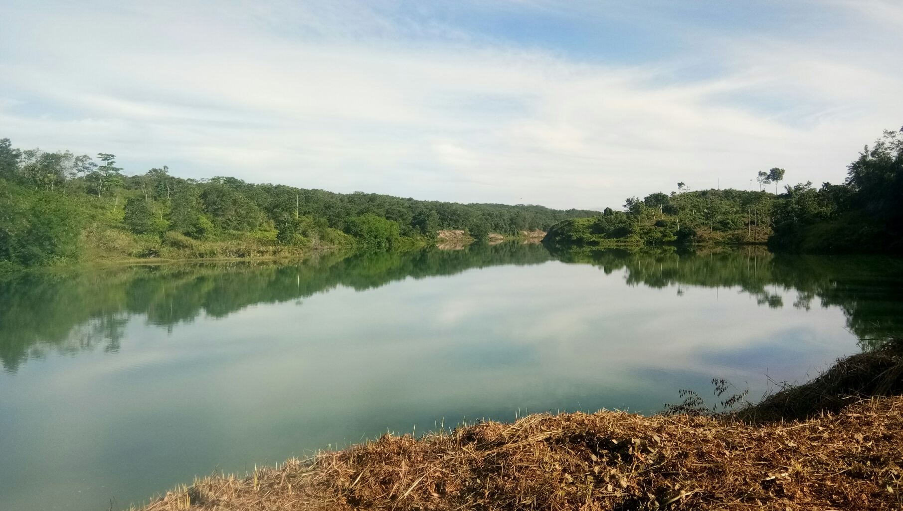 Danau Biru Dusun Sei Bangkar Potensi Wisata di Kabupaten Inhu