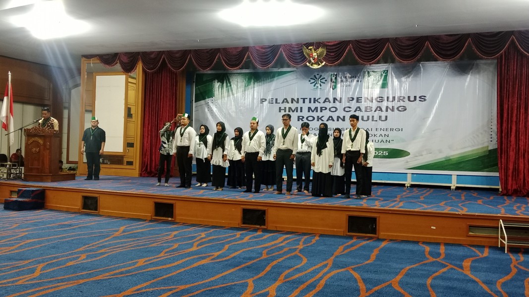 HMI Rokan Hulu Lantik Kepengurusan Baru, Fokus Isu Strategis Dan Lingkungan