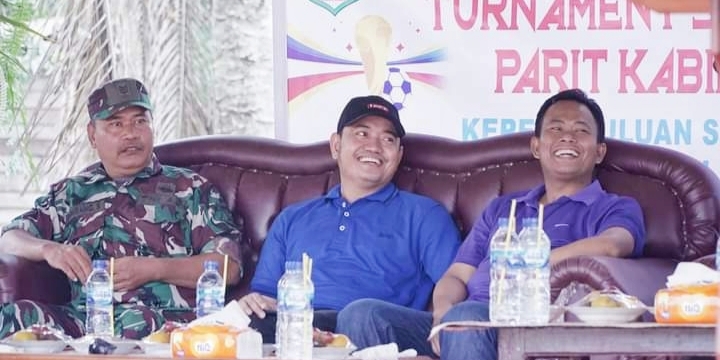 Anggota DPRD Rohil Syahrin Usman Hadiri Pembukaan Turnamen Parit Kabir Cup II