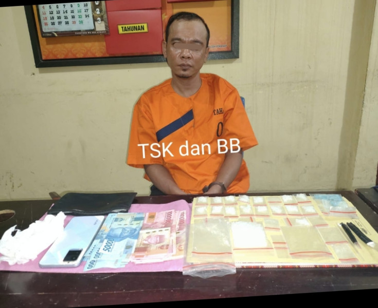 Polsek Peranap, Inhu Ringkus Pengedar Narkoba, Belasan Paket Sabu dan Ekstasi Diamankan