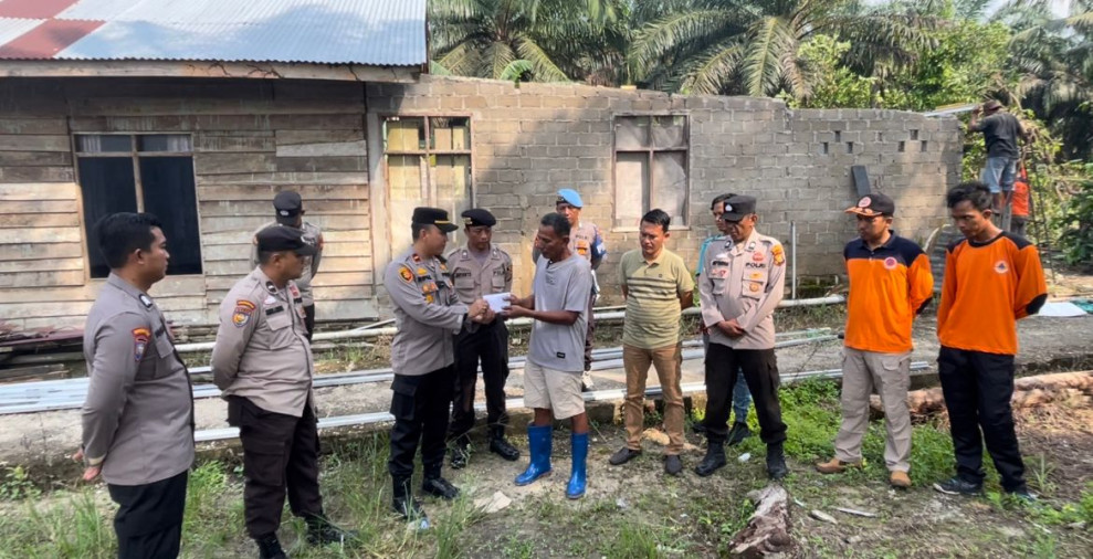 Korban Angin Puting Beliung di LBJ, Dapat Perhatian dari Kapolsek