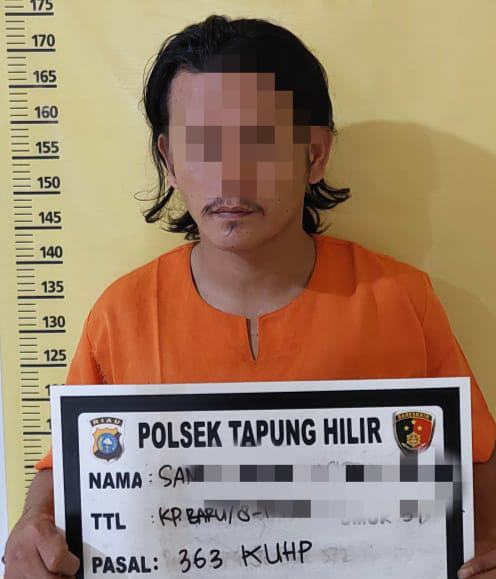 3 Kali Maling di Rumah Tetangganya, Pelaku Ditangkap Unit Reskrim Polsek Tapung Hilir