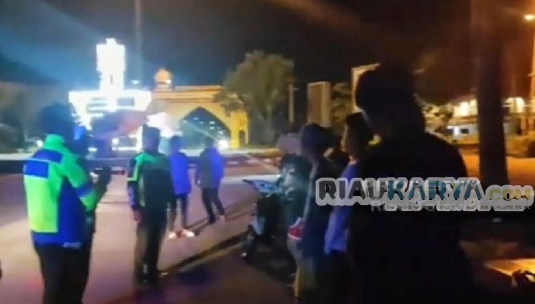 Satlantas Polres Rohil Berhasil Tertibkan Aksi Balap Liar di Batu Enam