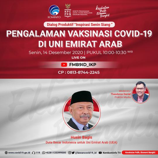 Dubes RI untuk Uni Emirat Arab:  Dengan Vaksin Insya Allah Kita Akan Sehat
