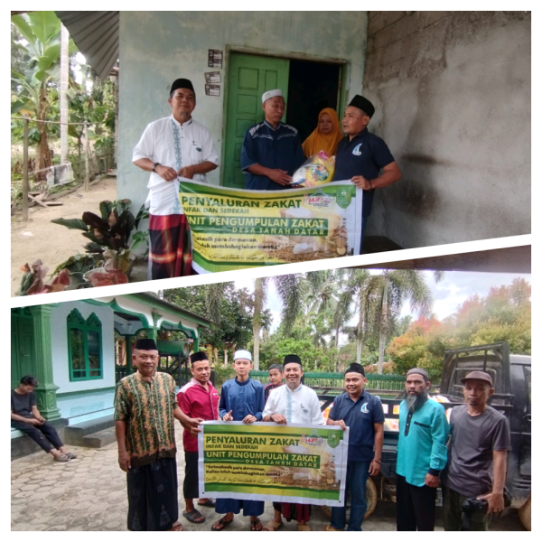 UPZ Desa Tanah Datar, Kembali Salurkan Zakat, Infak dan Sedekah Kepada 108 Mustahik