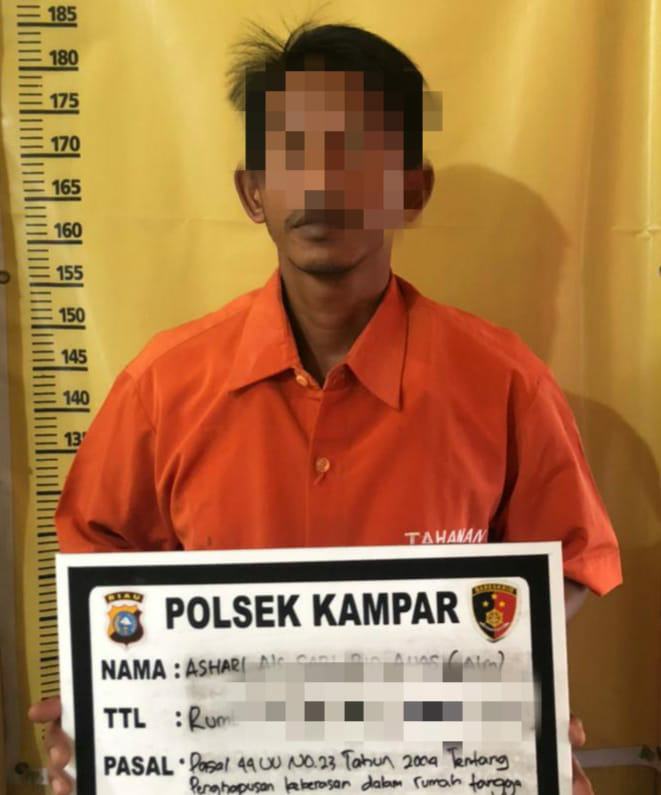 Lakukan KDRT Terhadap Istrinya, Warga Rumbio Ini Diamankan Unit Reskrim Polsek Kampar