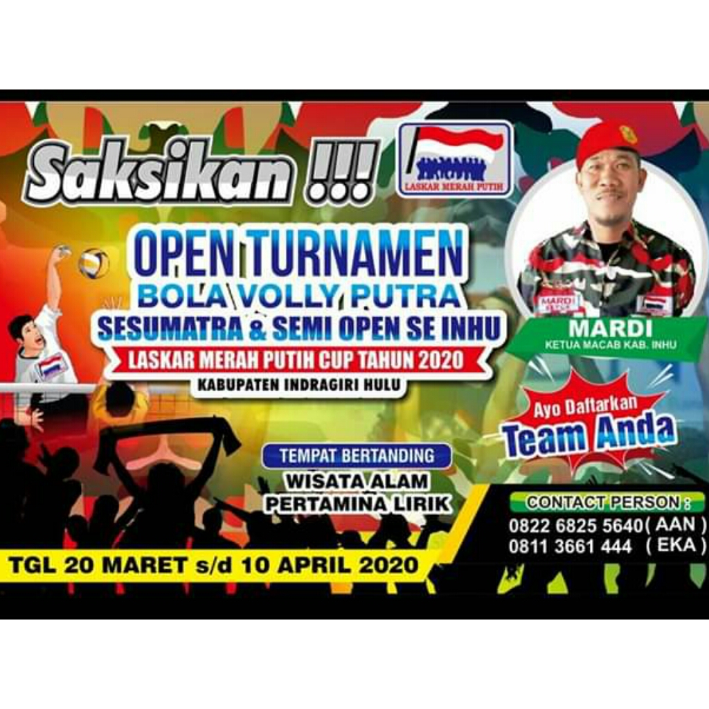 18 Club Bola Voli  se - Sumatra Akan Berlaga di Open Turnamen LMP Inhu Cup 2020