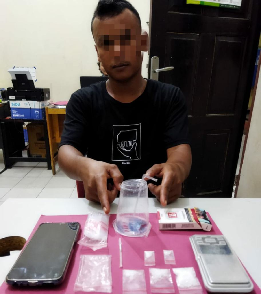 Seorang Pengedar Shabu di Desa Bina Baru Diringkus Tim Ojoloyo Polres Kampar 