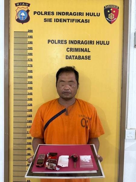 Kasat Narkoba Polres Inhu Turun Tangan, Pengedar Sabu di Kota Lama Dibekuk