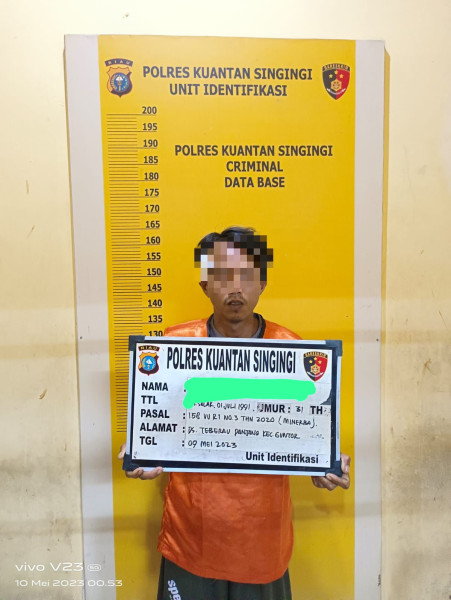 Polsek Kuantan Mudik Ungkap Kasus Tindak Pidana PETI, 3 Pelaku Di Desa Siberobah Diamankan