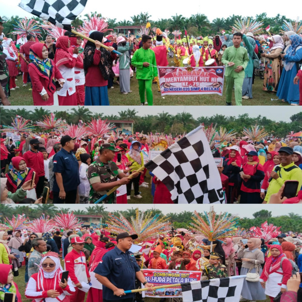 Meriah, Ratusan Siswa Ikuti Pawai Karnaval Semarakkan HUT RI ke-79