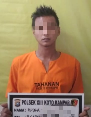 Unit Reskrim Polsek XIII Koto Kampar Tangkap Pengedar Daun Ganja Kering di Desa Pulau Gadang