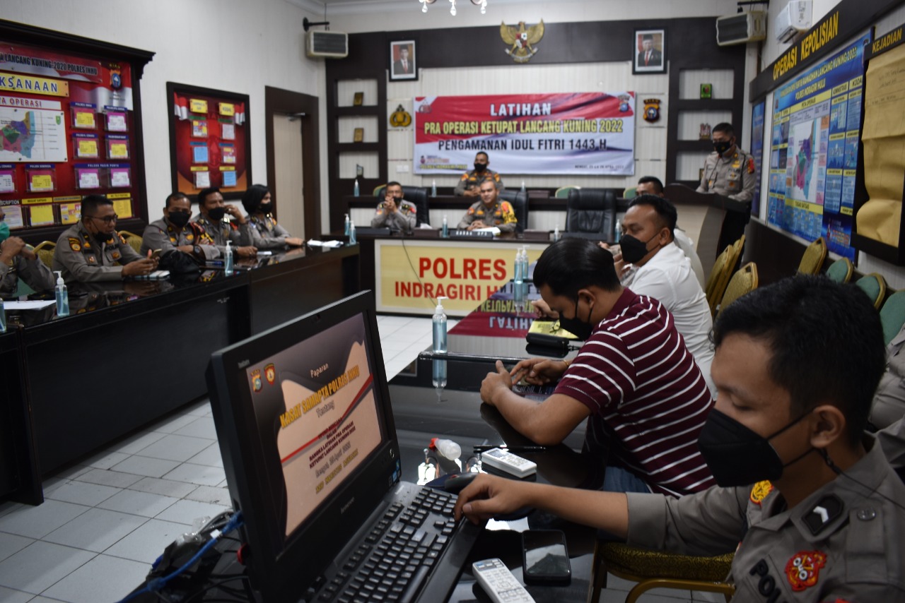 Polres Inhu Gelar Latihan Pra Ops Ketupat Lancang Kuning 2022, Ini Jadwalnya