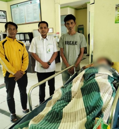 Sekretaris BPD Sungai Gantang Alami Kecelakaan Kerja, Seluruh Biaya Ditanggung BPJS Ketenagakerjaan