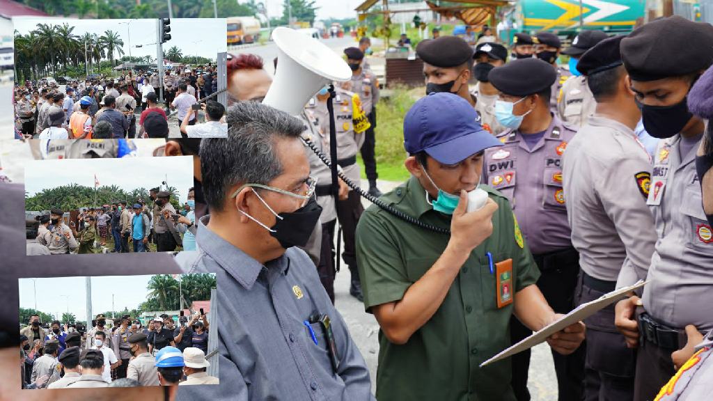 Eksekusi Pengosongan Tanah di Jalan Tol Pintu Masuk Kandis Utara Berjalan Aman dan Lancar