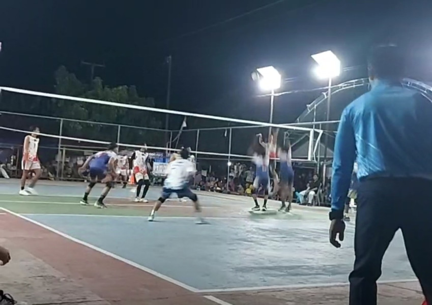 Lestari Decoration Juara Voli Putra di Turnamen Paya Rumbai Cup