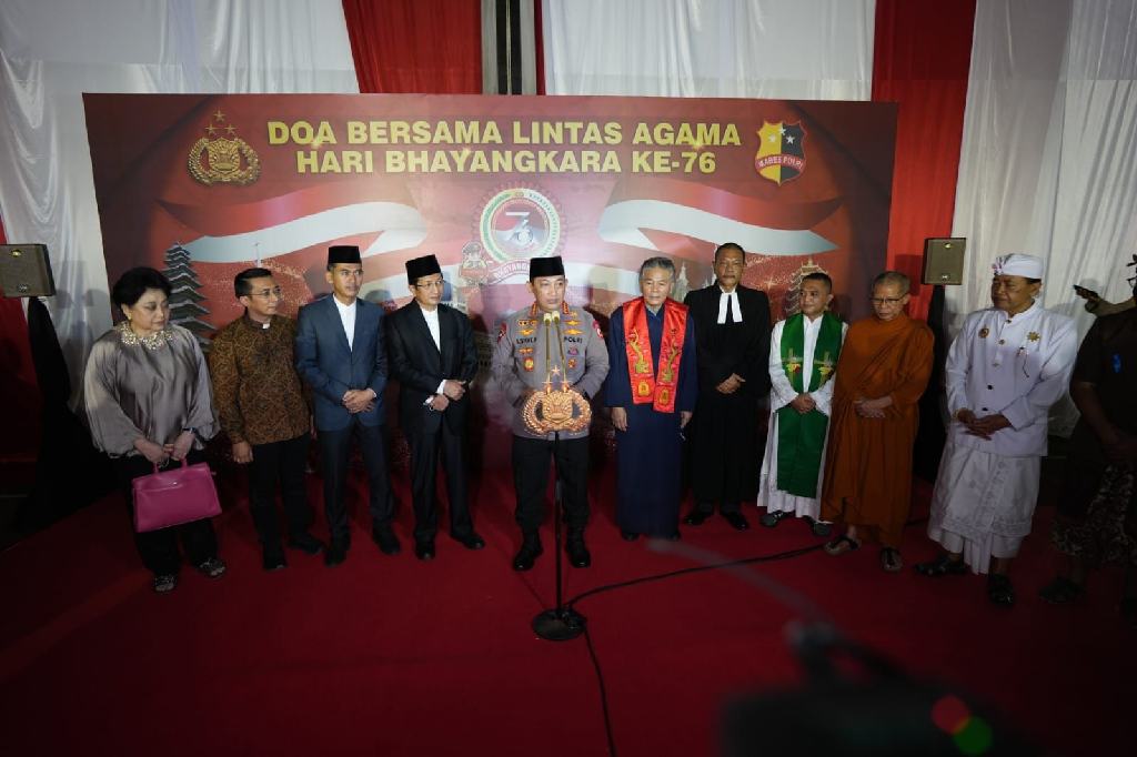 Do'a Lintas Agama dari Polri untuk Indonesia yang Lebih Baik