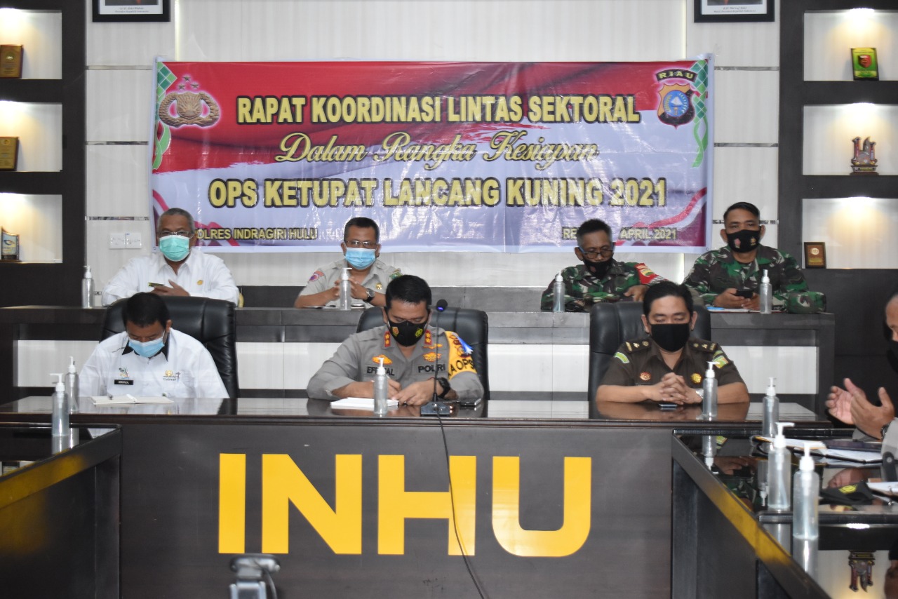 Jelang Ops Ketupat, Ini Hasil Rakor Lintas Sektoral di Polres Inhu