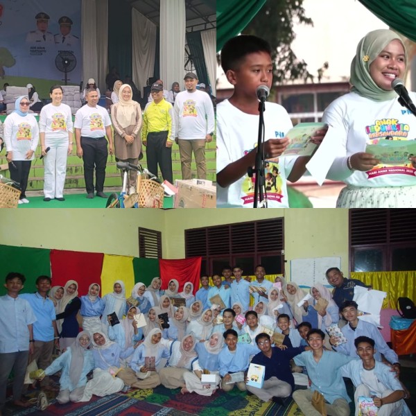 Temu Ramah Forum Anak Riau 2025–2027 di SDN 020 Kampung Besar Seberang dan Puncak HAN 2025 di Rth Rengat Berlangsung Meriah