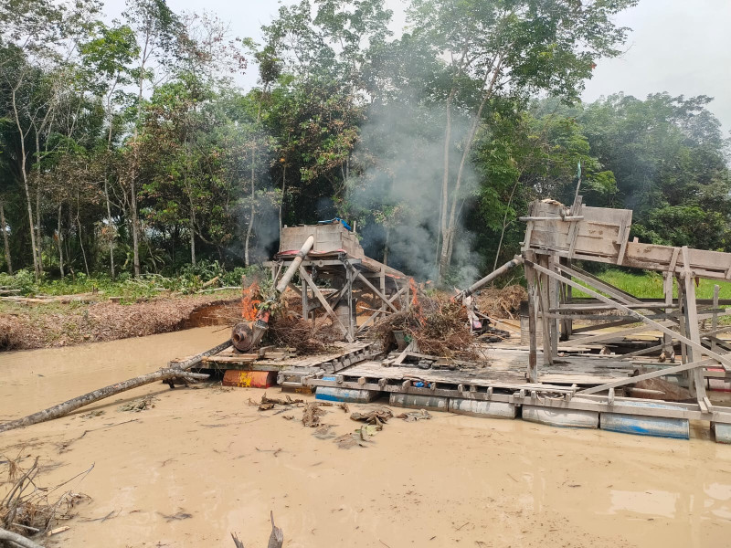 Pasca Sehari Ditertibkan APH  Kegiatan PETI Desa Muaro Sentajo Hari Ini Kembali Beraktifitas  Diminta, Kapolres Kuansing Tangkap Pelaku Dan Pemodalnya