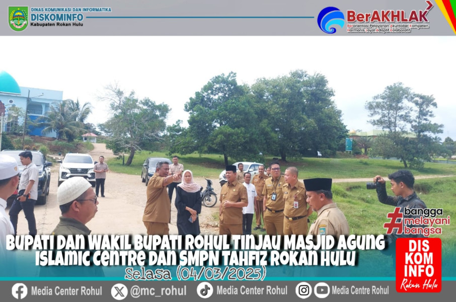 Bupati & Wabup Rohul Tinjau Islamic Center Pasir Pengaraian, Prioritaskan Pembenahan Infrastruktur Dan Program Keagamaan