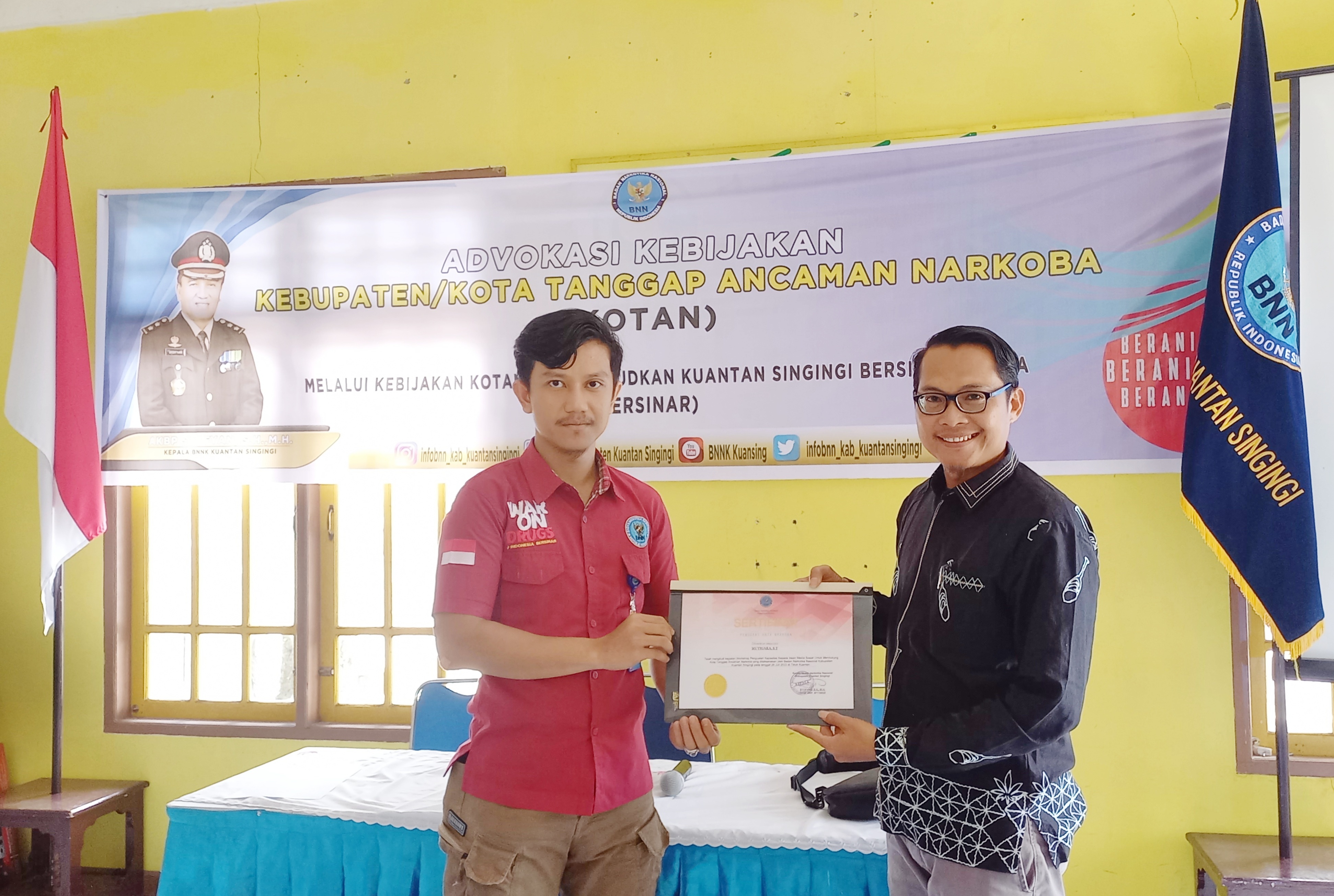 Kerjasama BNNK Dengan Insan Media Khususnya Pengiat Sosial Media Dikuansing