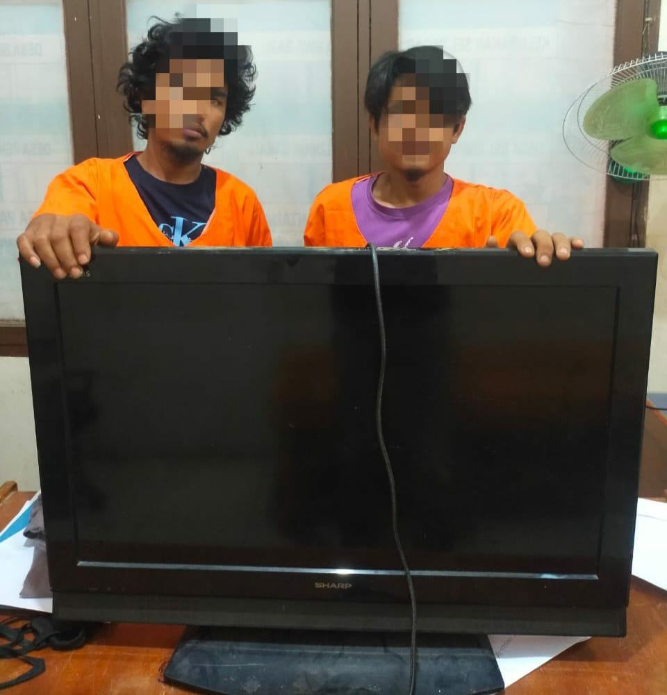 2 Pelaku Pencurian di Toko Ponsel Ditangkap Unit Reskrim Polsek Kampar Kiri Hilir