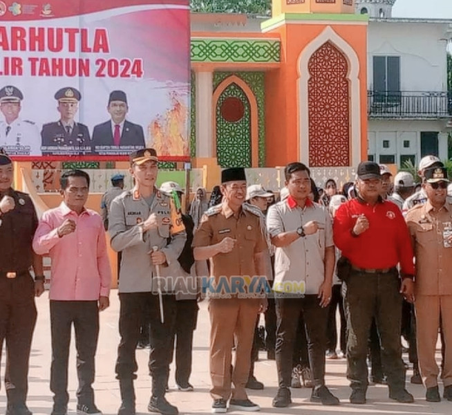 Ketua DPRD Rohil Hadiri Apel Siaga Kesiapan Mencegah Karhutla