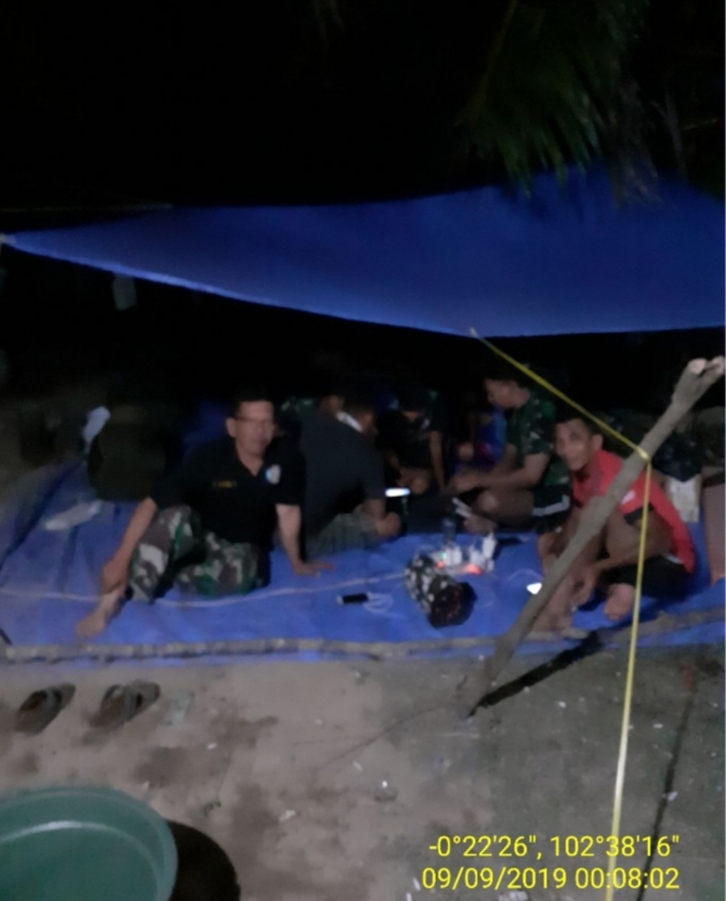 Sudah Sepekan Tim Gabungan TNI Bermalam  di Lokasi Karhutla Desa Pulau Gelang Inhu