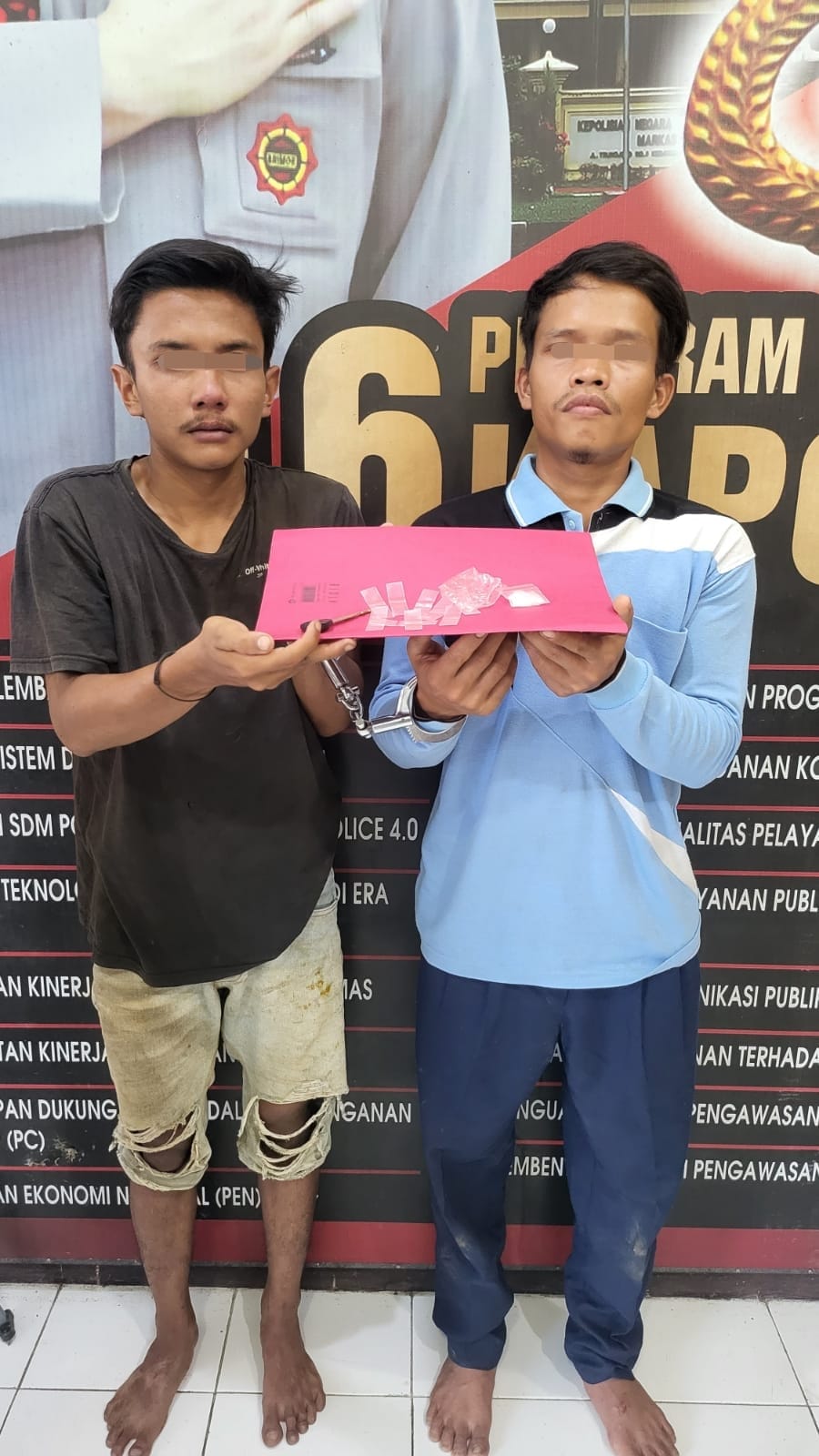 Kapolsek Batang Cenaku Turun Tangan, 2 Pengedar Sabu Diringkus