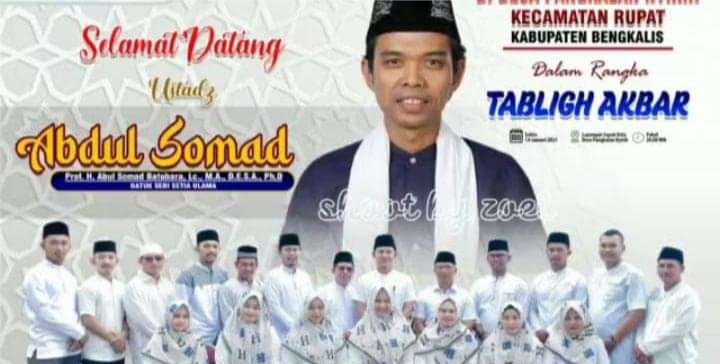 Tuan Guru Ustadz Abdul Somad  Datang keRupat, Panitia Dan Seluruh personil TNI Polri Siap Jaga Keamanan