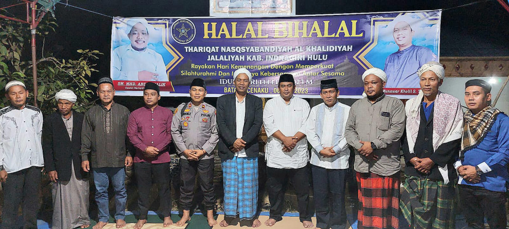 Halal Bihalal Thariqat Naqsyabandiyah: Kapolres Inhu Dukung Pengajian TNAJ