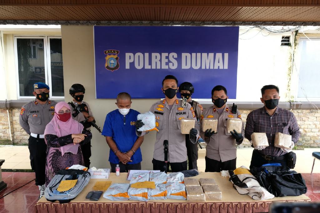Prestasi Gemilang, Satres Narkoba Polres Dumai Ungkap 17 Kilogram Shabu Jaringan Internasional