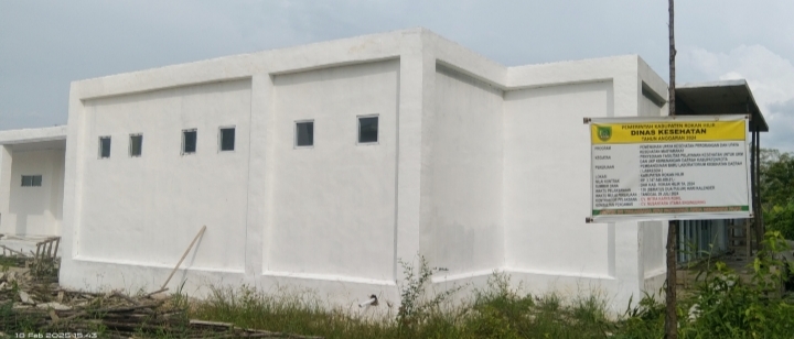 Diduga Bangunan Baru Labkesda Rohil Hingga Kini Tak Kunjung Selesai