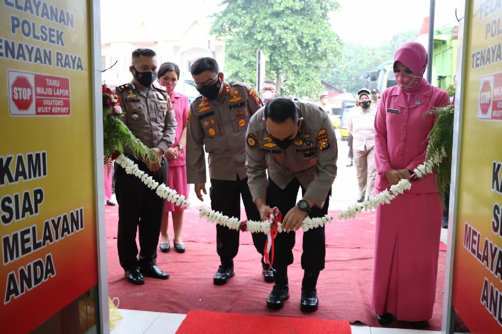 Kapolresta Pekanbaru Resmikan Ruang Pelayanan Terpadu Polsek Tenayan Raya