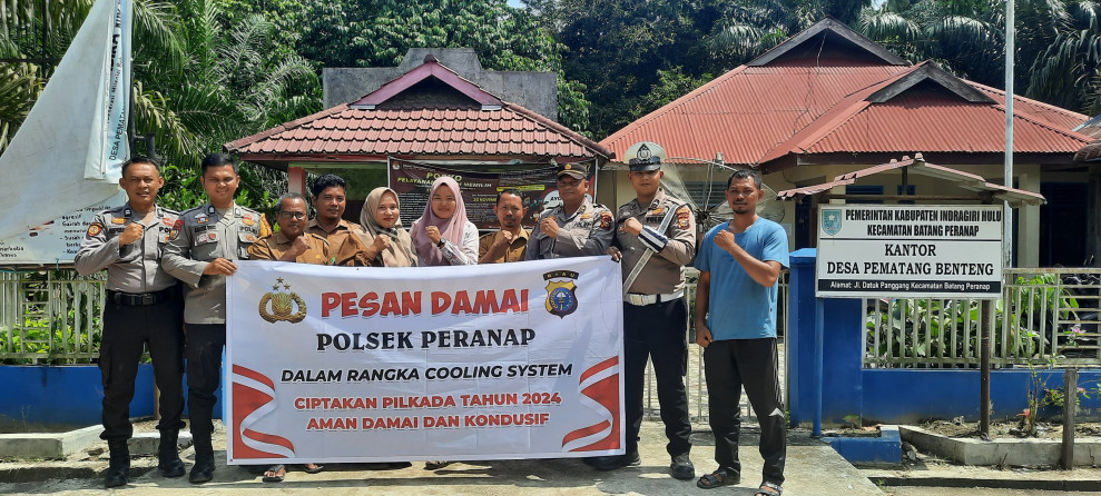 Polsek Peranap Imbau Kades Jaga Netralitas dan Ajak Warga Ikut Memilih