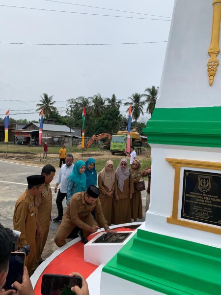 Monumen Tugu Desa Kelawat Diresmikan, Simbol Baru Persatuan Warga