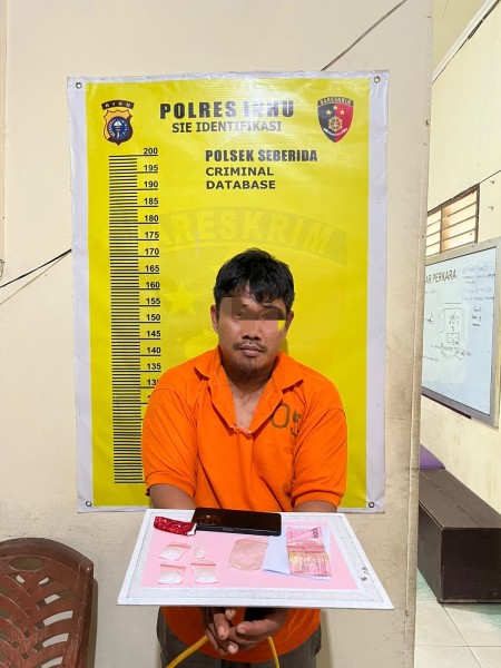 Digerebek di Rumah Kosong, Pengedar Sabu 16,21 Gram Dibekuk Polsek Seberida
