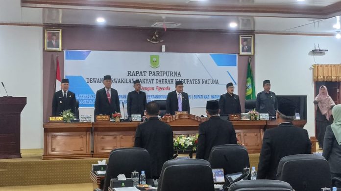 Gelar Paripurna  Pidato LKPJ Bupati 2023 dan Usulan Ranperda