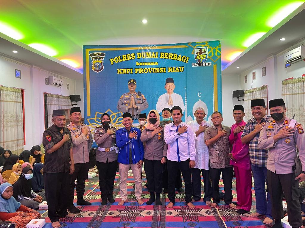 Ketua DPD KNPI Riau Fuad Santoso Safari Ramadhan Bersama Polres Dumai